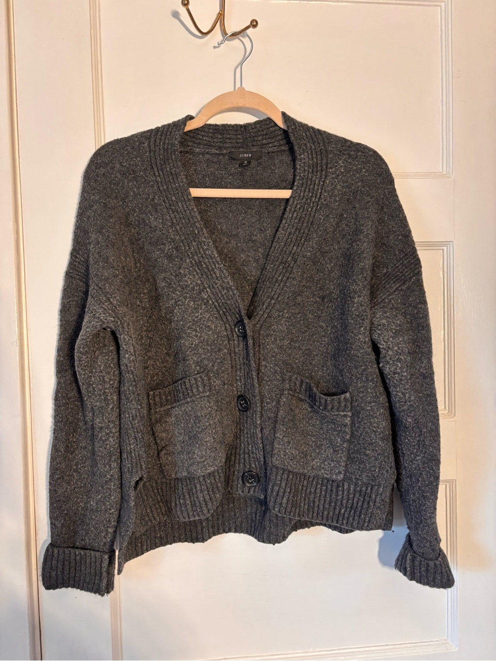 J Crew Wool Blend Cardigan Sweater